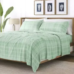 Kirklands Home Soft Thatch 3-pc. Twin Sheet Set Green Discount