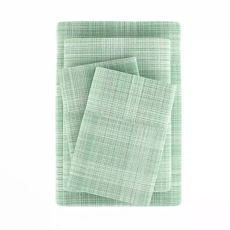 Kirklands Home Soft Thatch 3-pc. Twin Sheet Set Green Discount