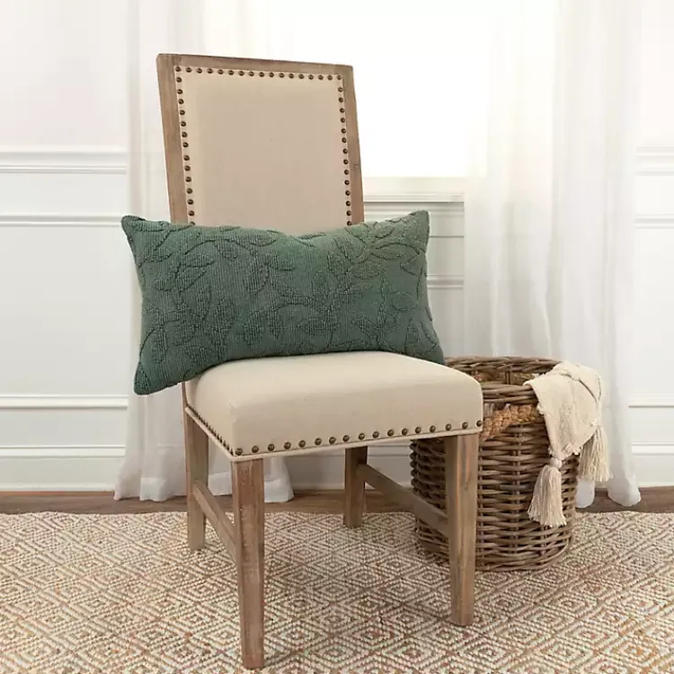 Pillows>Kirklands Home Stonewash Botanical Pillow Green