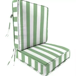 Kirklands Home Green Striped Outdoor Deep Seat Cushion Discount