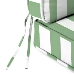 Kirklands Home Green Striped Outdoor Deep Seat Cushion Discount