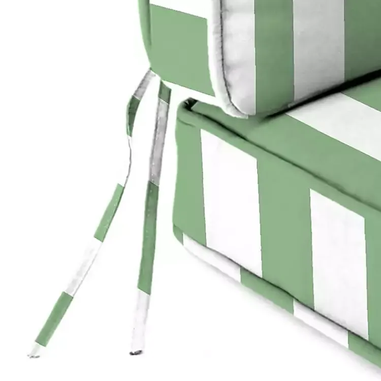 Kirklands Home Green Striped Outdoor Deep Seat Cushion Discount