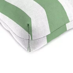 Kirklands Home Stripes Outdoor Chair Cushions, Set of 2 Green Sale