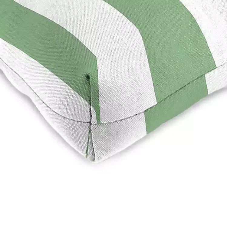 Kirklands Home Stripes Outdoor Chair Cushions, Set of 2 Green Sale