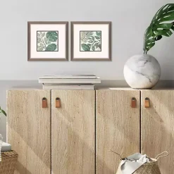 Kirklands Home Green Summer Leaves Framed Art Prints, Set of 2 Outlet