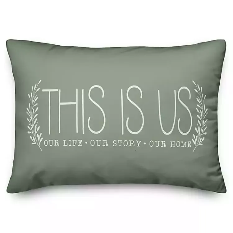 Pillows>Kirklands Home This Is Us Pillow Green