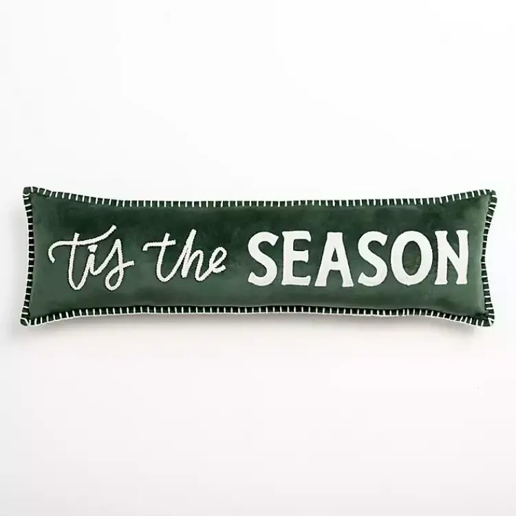 Christmas Pillows>Kirklands Home Green Tis the Season Christmas Pillow