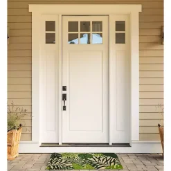 Kirklands Home Tropical Fronds Doormat Green Discount
