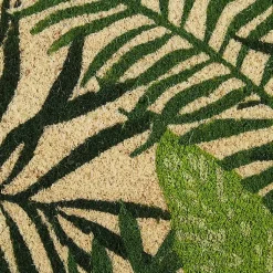 Kirklands Home Tropical Fronds Doormat Green Discount
