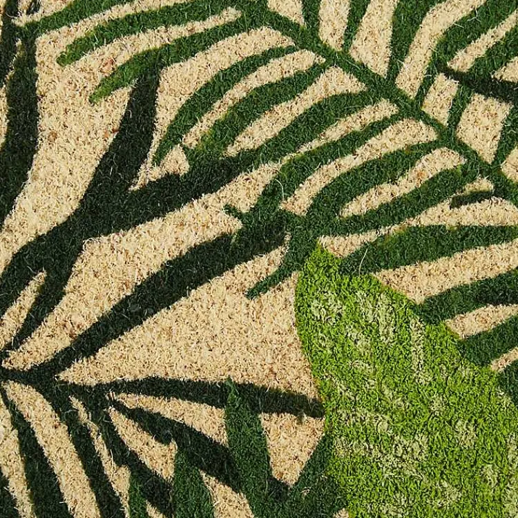 Kirklands Home Tropical Fronds Doormat Green Discount