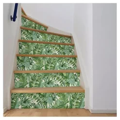 Kirklands Home Tropical Leaves Peel & Stick Wallpaper Green Best