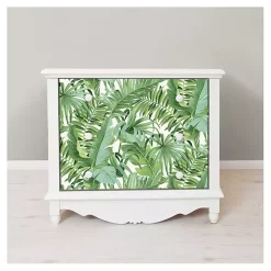 Kirklands Home Tropical Leaves Peel & Stick Wallpaper Green Best