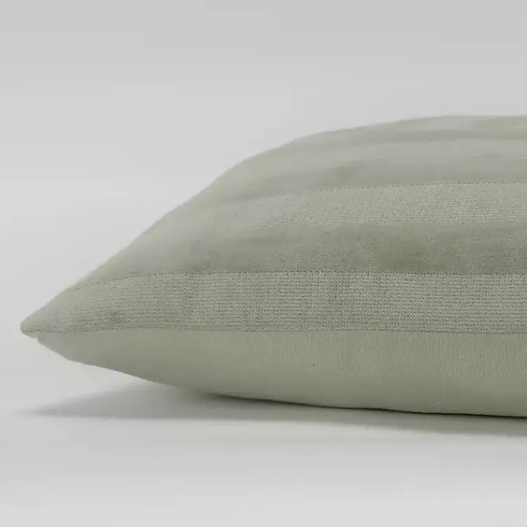 Pillows>Kirklands Home Velvet Abstract Stripe Lumbar Pillow Green