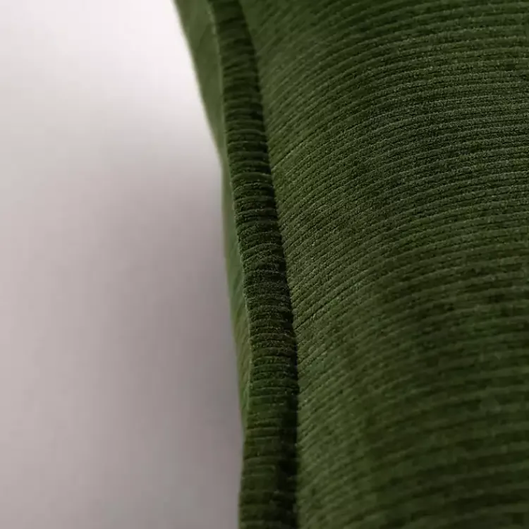 Pillows>Kirklands Home Velvet Corduroy Flange Throw Pillow Green