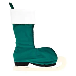 Christmas Stockings & Stocking Holders>Kirklands Home Winter Skate Stocking Green
