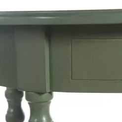 Kirklands Home Wood Oval Emily Accent Table Green Clearance