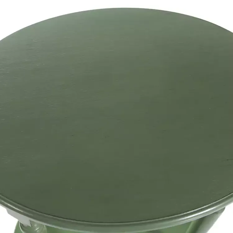Kirklands Home Wood Oval Emily Accent Table Green Clearance