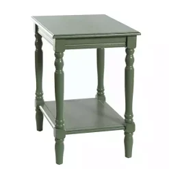 Kirklands Home Wood Sybil Accent Table Green Best
