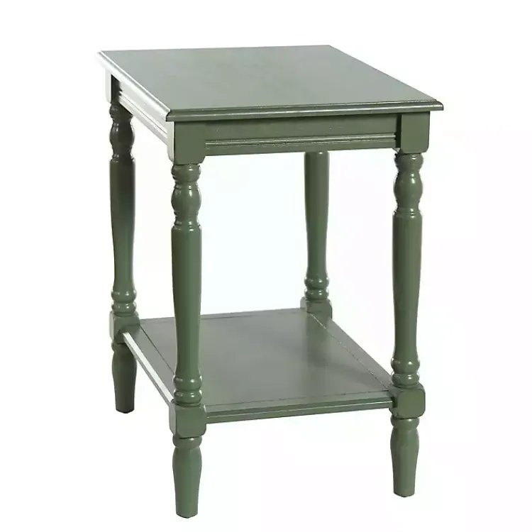 Kirklands Home Wood Sybil Accent Table Green Best