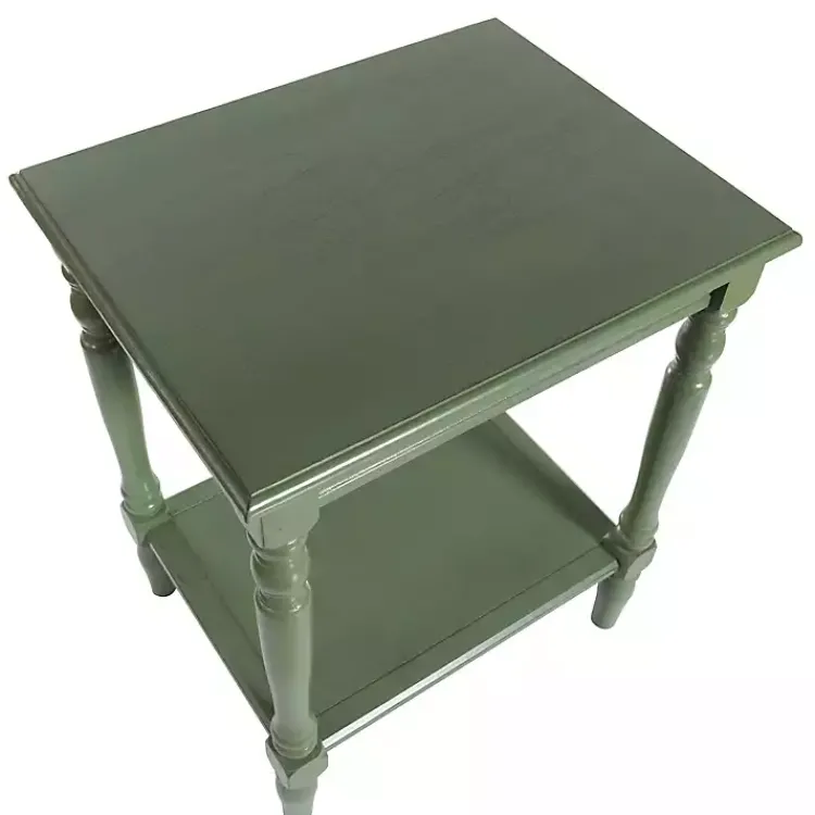 Kirklands Home Wood Sybil Accent Table Green Best
