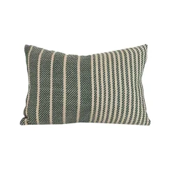 Pillows>Kirklands Home Green Woven Stripe Indoor/Outdoor Pillow