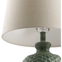 Kirklands Home Green Yosemite Textured Table Lamp Tan New