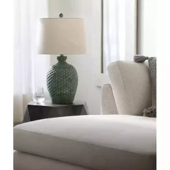 Kirklands Home Green Yosemite Textured Table Lamp Tan New