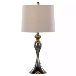 Kirklands Home Gunmetal Ashland Table Lamps, Set of 2 Silver Sale
