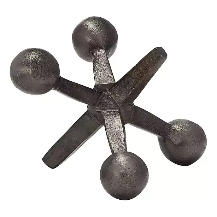 Statues & Figurines>Kirklands Home Gunmetal Metal Jack Sculpture Gray