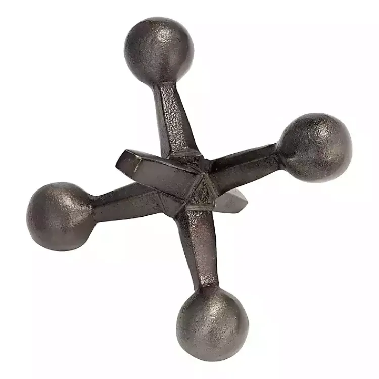 Statues & Figurines>Kirklands Home Gunmetal Metal Jack Sculpture Gray