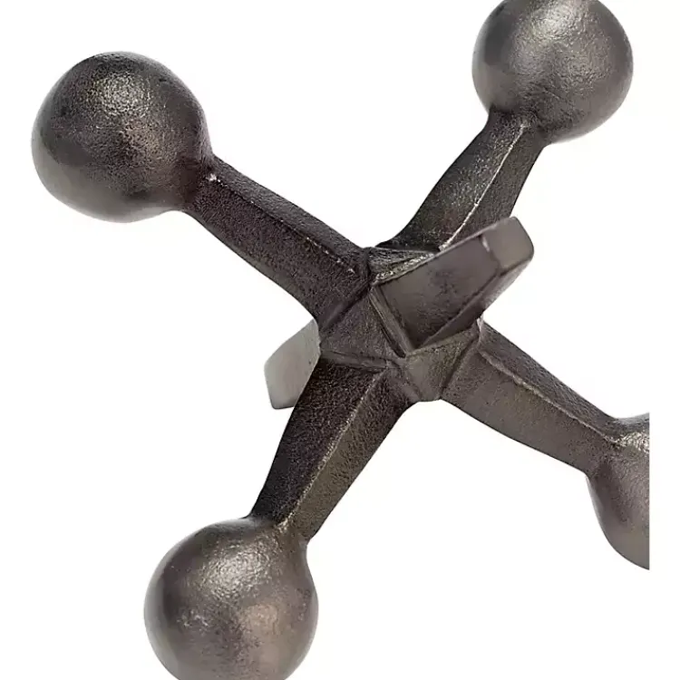 Statues & Figurines>Kirklands Home Gunmetal Metal Jack Sculpture Gray