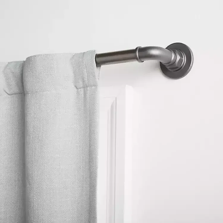 Kirklands Home Gunmetal Hyde Wrap Around Curtain Rod, 120 in. Hot