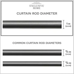 Kirklands Home Gunmetal Hyde Wrap Around Curtain Rod, 120 in. Hot