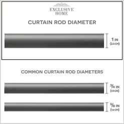 Kirklands Home Gunmetal Open Sphere Curtain Rod, 72 in. Sale