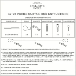 Kirklands Home Gunmetal Open Sphere Curtain Rod, 72 in. Sale