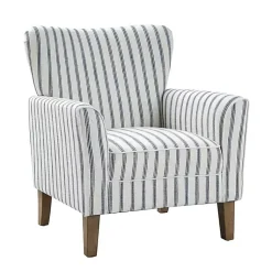 Kirklands Home Gustaf Navy Striped Armchair Outlet