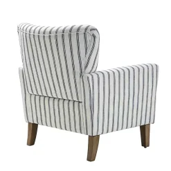 Kirklands Home Gustaf Navy Striped Armchair Outlet