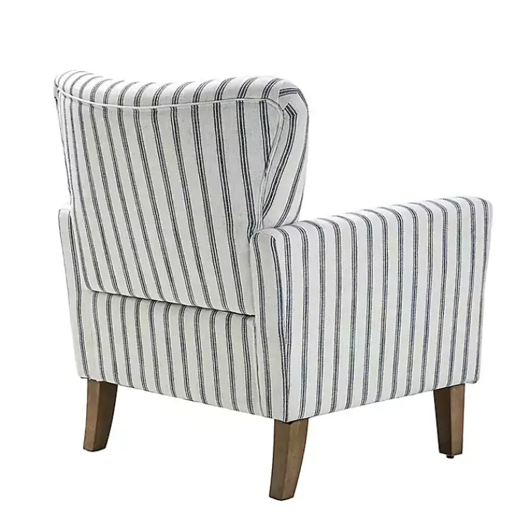 Kirklands Home Gustaf Navy Striped Armchair Outlet
