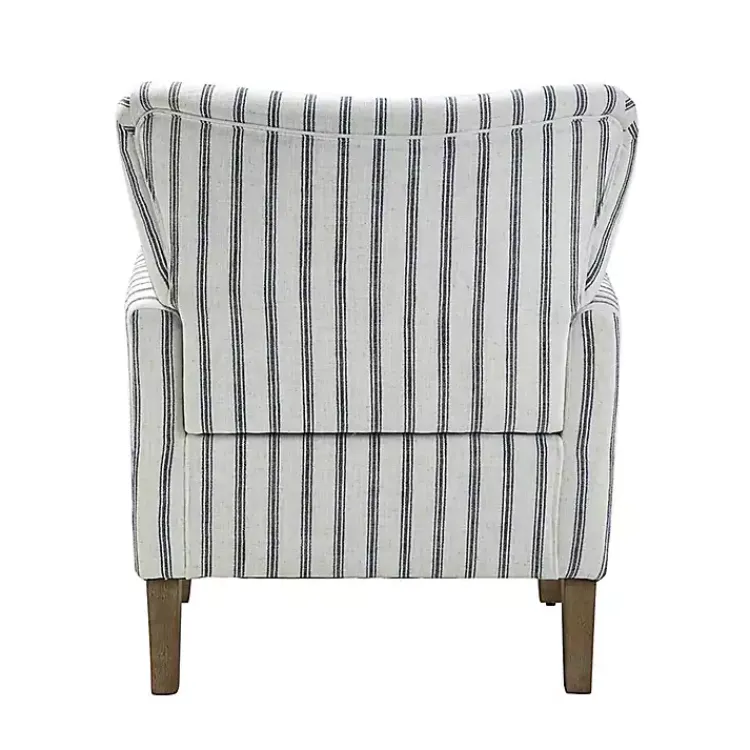 Kirklands Home Gustaf Navy Striped Armchair Outlet