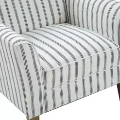 Kirklands Home Gustaf Navy Striped Armchair Outlet