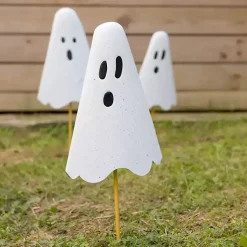 Halloween>Kirklands Home Halloween Ghost Yard Stake, 20 in. White