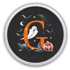 Halloween>Kirklands Home Halloween Monogram G White Framed Wall Plaque