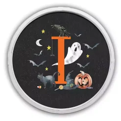 Halloween>Kirklands Home Halloween Monogram I White Framed Wall Plaque