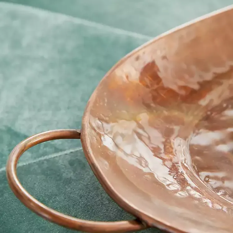 Decorative Trays>Kirklands Home Hammered Copper 3-pc. Iridescent Tray Set Brown