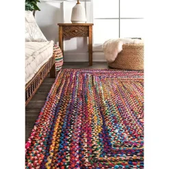 Kirklands Home Hand Braided Tammara Area Rug, 5x8 Multi Best