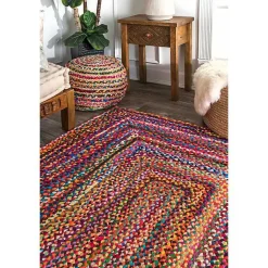 Kirklands Home Hand Braided Tammara Area Rug, 5x8 Multi Best