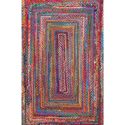 Kirklands Home Hand Braided Tammara Area Rug, 8x10 Multi Clearance