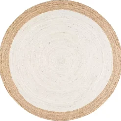 Kirklands Home Hand Woven Jute Eugene Round Area Rug, 6 ft. Hot