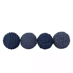 Bowl Filler>Kirklands Home Handmade Navy Jute Rope Orbs, Set of 4 Blue