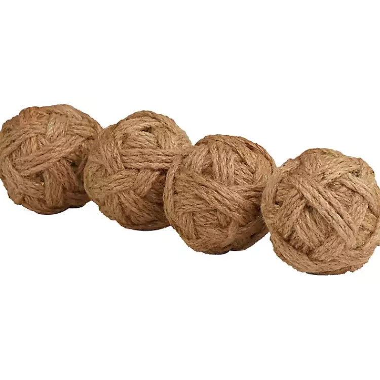 Bowl Filler>Kirklands Home Handmade Woven Rope Jute Orbs, Set of 4 Brown